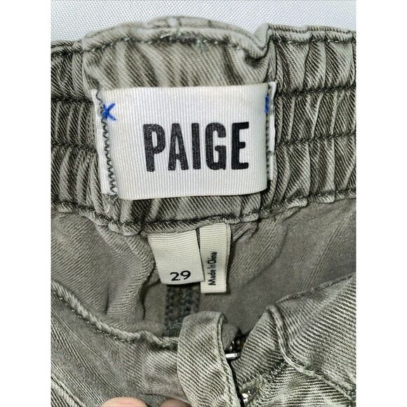 Paige‎ Christy Pant Vintage Coastal Green Drawstring Elastic Cuffed Women 29 - Picture 4 of 6